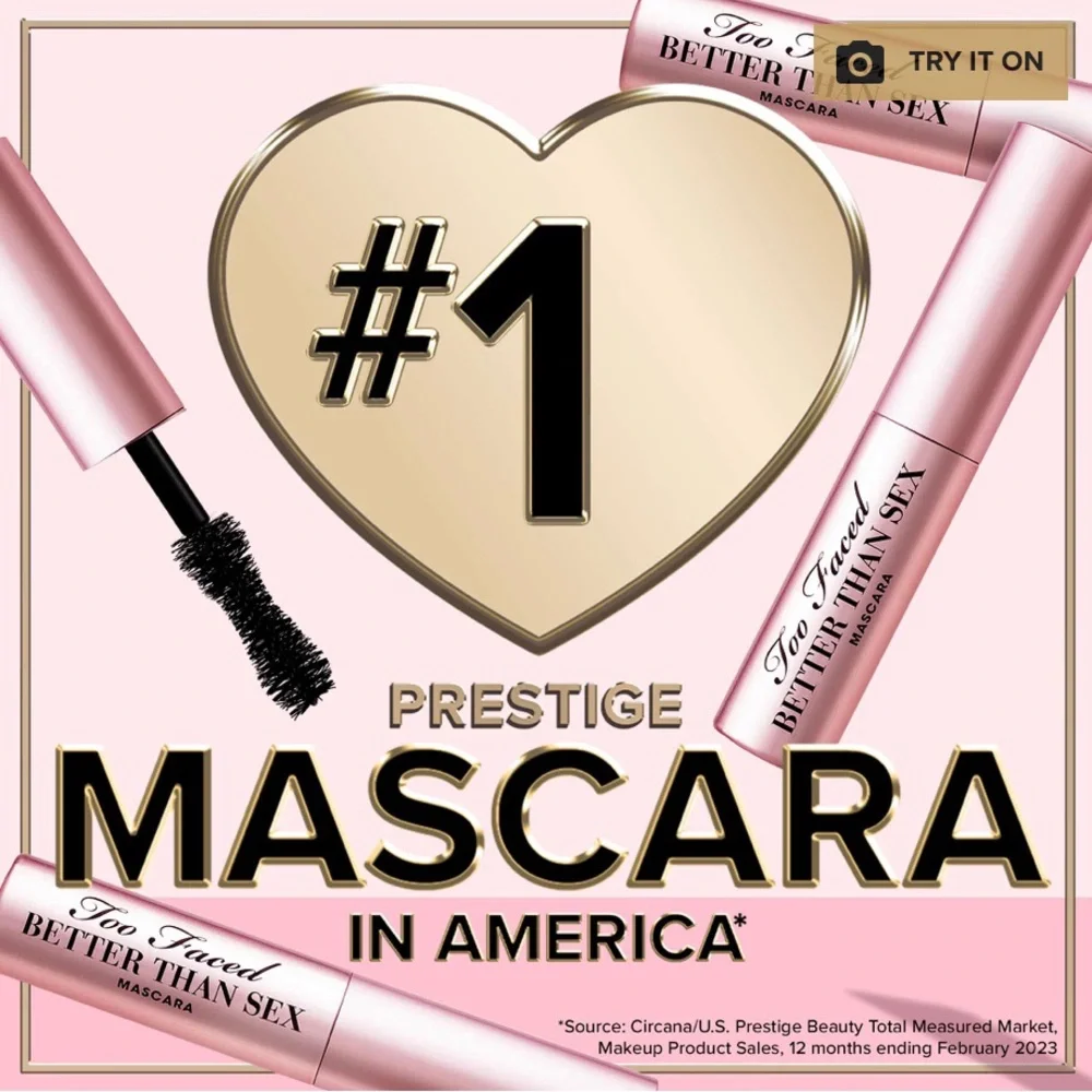 💗NIB💗 TOO FACED Travel Size Better Than Sex Mascara